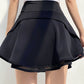 Women's Solid Color Shorts with Lining High Waist Workout Tennis Skirt