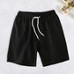 Men Active Wear Shorts Quick-drying Athletic Shorts with Elastic Waistband Pockets for Men Summer Solid Color Wide Leg Fitness