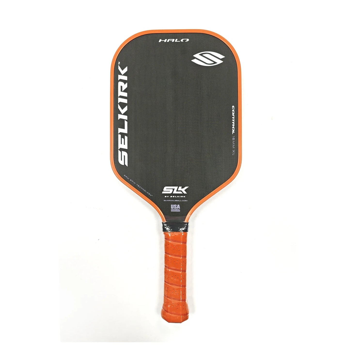 SLK Halo Control XL Power MAX Pickleball Paddle, Raw Carbon Fiber, A Rev-Core Power, Polymer Core, 2024