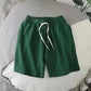 Men Active Wear Shorts Quick-drying Athletic Shorts with Elastic Waistband Pockets for Men Summer Solid Color Wide Leg Fitness