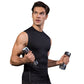 Sport Compression Polyester Tank Top - Black/White (S-3XL)