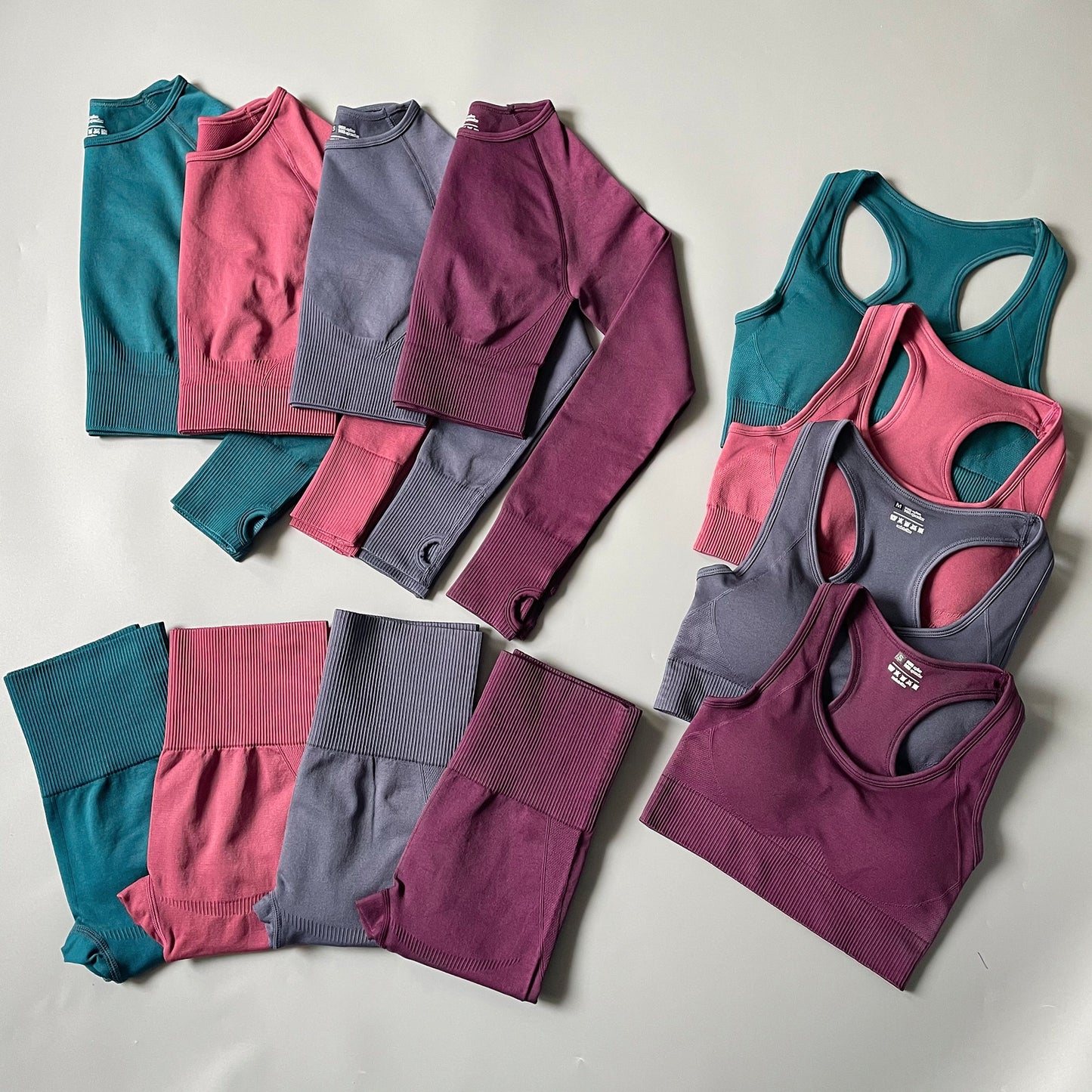 Nylon Flex Set: Women's 2-3-4 Piece for a Flawless Breathable Workout