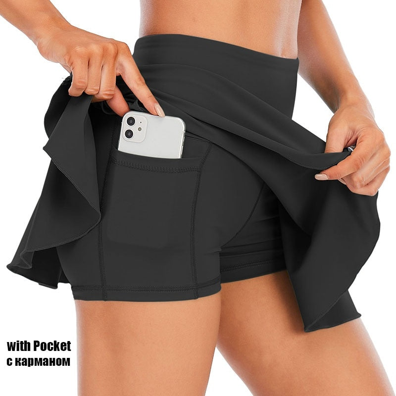 Performance Pickleball Skirt for Women: Moisture-Wicking Polyester / S-2XL