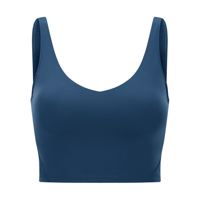 FlexiFitness Women's Nylon Spandex Sports Crop Tank Top - Sleeveless (XS-XL)