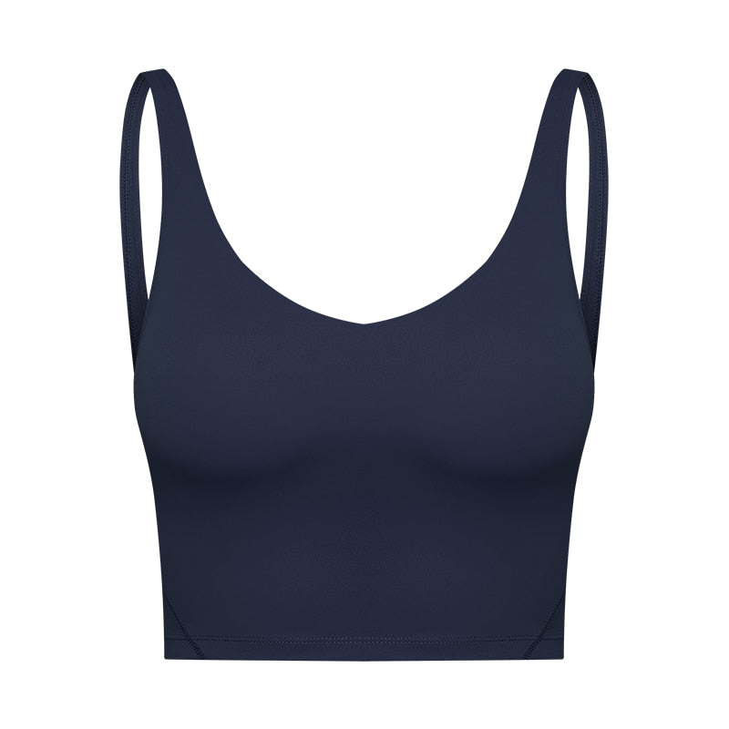 FlexiFitness Women's Nylon Spandex Sports Crop Tank Top - Sleeveless (XS-XL)
