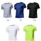Vibrant Fusion: Men's Polyester Dry-Fit Short Sleeve Shirt