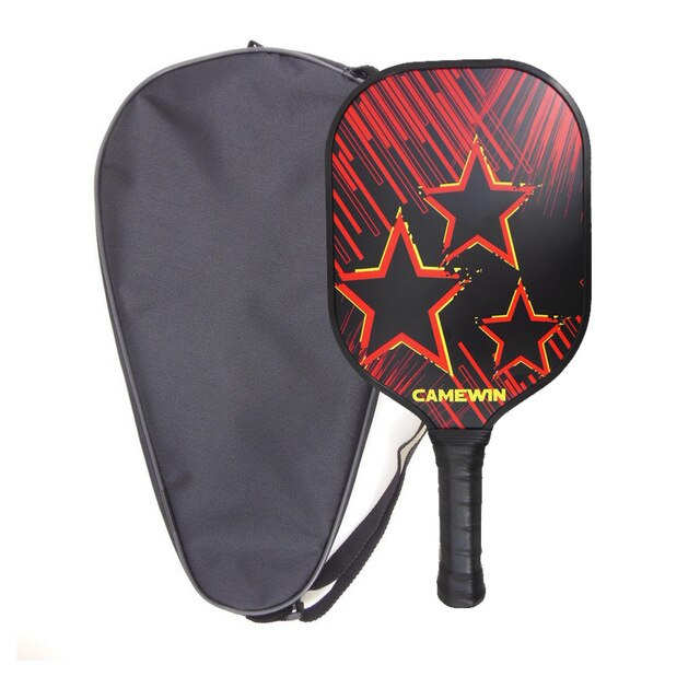 Pickleball Racket Set: 2 Carbon Fiber Paddles, 3 High-Performance Balls w/ Carry Bag