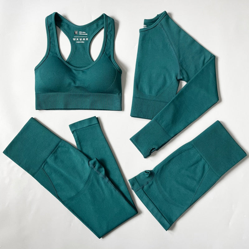 Nylon Flex Set: Women's 2-3-4 Piece for a Flawless Breathable Workout