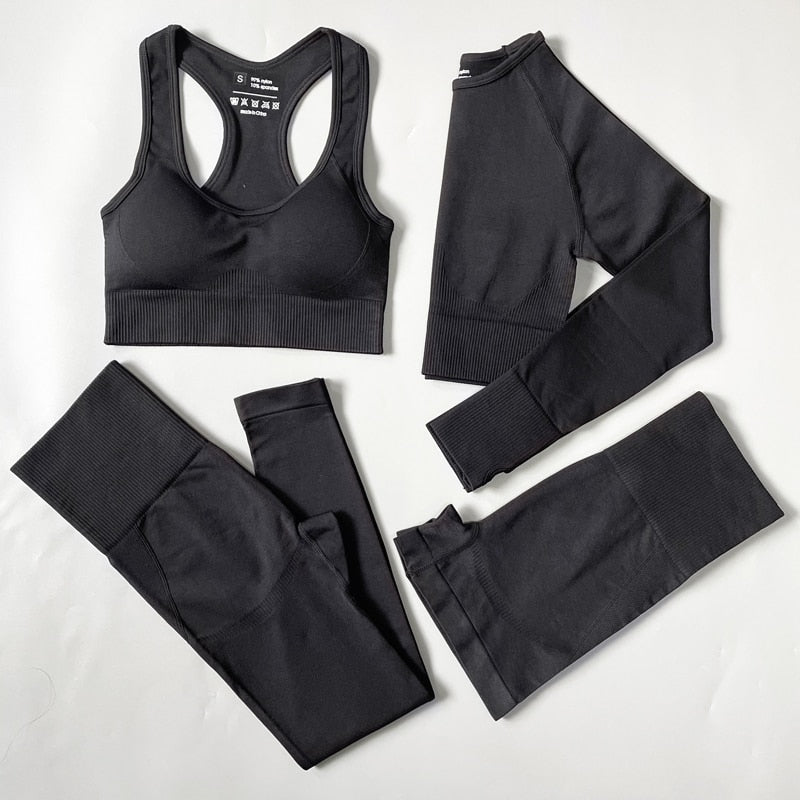 Nylon Flex Set: Women's 2-3-4 Piece for a Flawless Breathable Workout