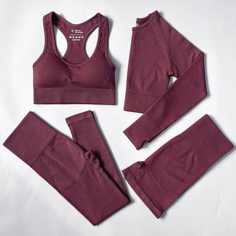 Nylon Flex Set: Women's 2-3-4 Piece for a Flawless Breathable Workout