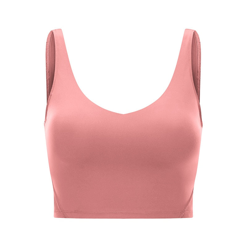 FlexiFitness Women's Nylon Spandex Sports Crop Tank Top - Sleeveless (XS-XL)