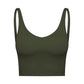 FlexiFitness Women's Nylon Spandex Sports Crop Tank Top - Sleeveless (XS-XL)