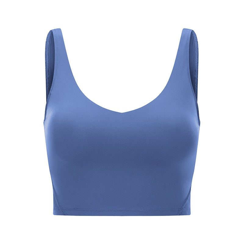 FlexiFitness Women's Nylon Spandex Sports Crop Tank Top - Sleeveless (XS-XL)