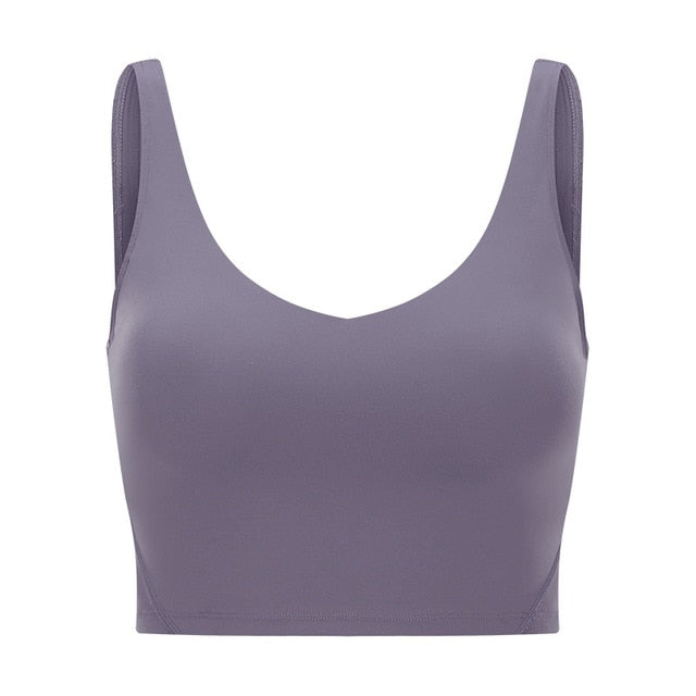 FlexiFitness Women's Nylon Spandex Sports Crop Tank Top - Sleeveless (XS-XL)