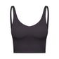 FlexiFitness Women's Nylon Spandex Sports Crop Tank Top - Sleeveless (XS-XL)