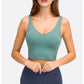 FlexiFitness Women's Nylon Spandex Sports Crop Tank Top - Sleeveless (XS-XL)