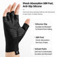 Black Fingerless Pickleball Spandex Gloves in S - XXL Sizes