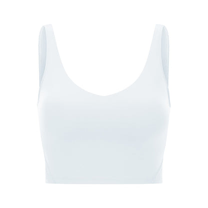 FlexiFitness Women's Nylon Spandex Sports Crop Tank Top - Sleeveless (XS-XL)