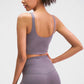 FlexiFitness Women's Nylon Spandex Sports Crop Tank Top - Sleeveless (XS-XL)