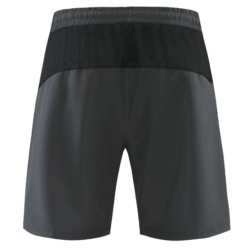 Men's Polyester Fitness Shorts w/ Zipper Pockets