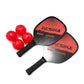 Pickleball Paddle Set with 2 Rackets, 4 Pickleball Balls w/ Convenient Carrying Bag