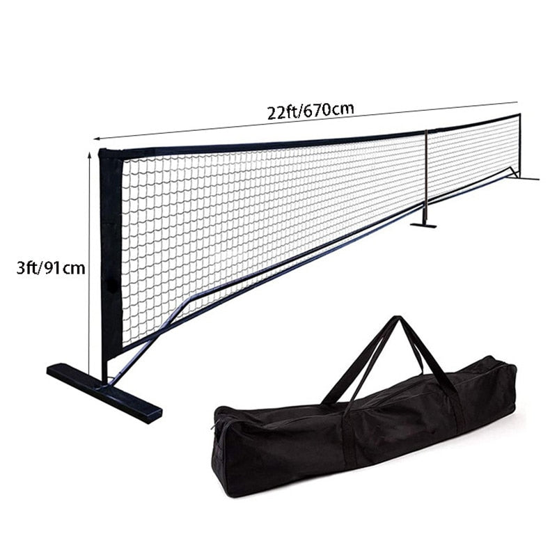 22ft x 3ft Portable Pickleball Net System w/ Carrying Case