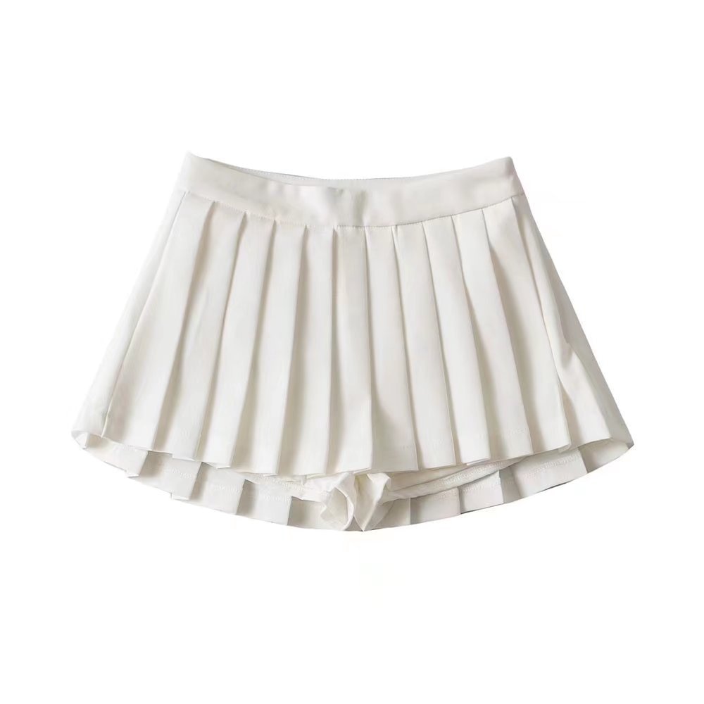 High Waist Pleated Pickleball Skirt for Women