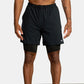 Men's Breathable Athletic 2-Layer Polyester Shorts w/ Pockets