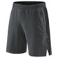 Men's Polyester Fitness Shorts w/ Zipper Pockets