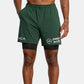 Men's Breathable Athletic 2-Layer Polyester Shorts w/ Pockets