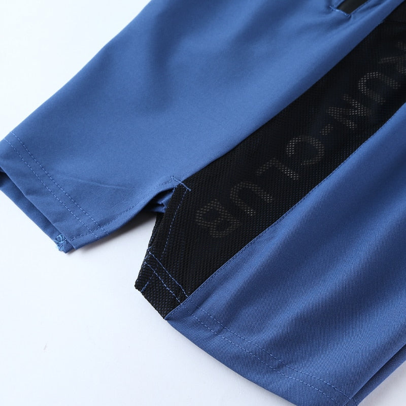 Men's Polyester Fitness Shorts w/ Zipper Pockets