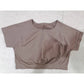 Women's Seamless Nylon Spandex Crop Top - Slim Fit
