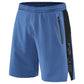 Men's Polyester Fitness Shorts w/ Zipper Pockets