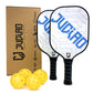 Blue Pickleball Starter Set: Includes 4 Balls and 2 Paddles w/ Carrying Bag