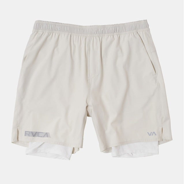Men's Breathable Athletic 2-Layer Polyester Shorts w/ Pockets