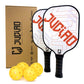 Pickleball Starter Set: Includes 4 Balls and 2 Paddles w/ Carrying Bag