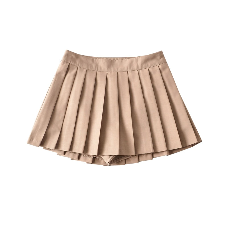 High Waist Pleated Pickleball Skirt for Women